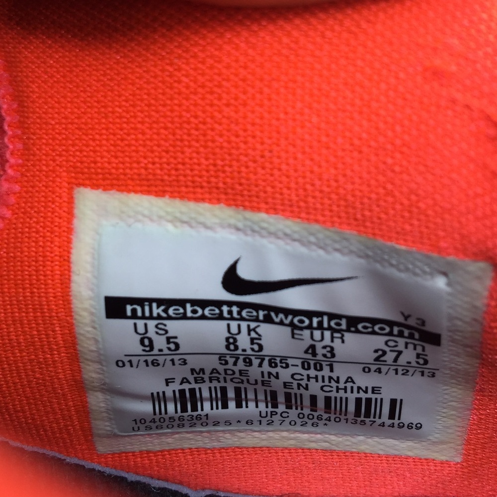 Nike Lebron 10 Low Size 9.5 Black Basketball Shoes - Picture 6 of 6